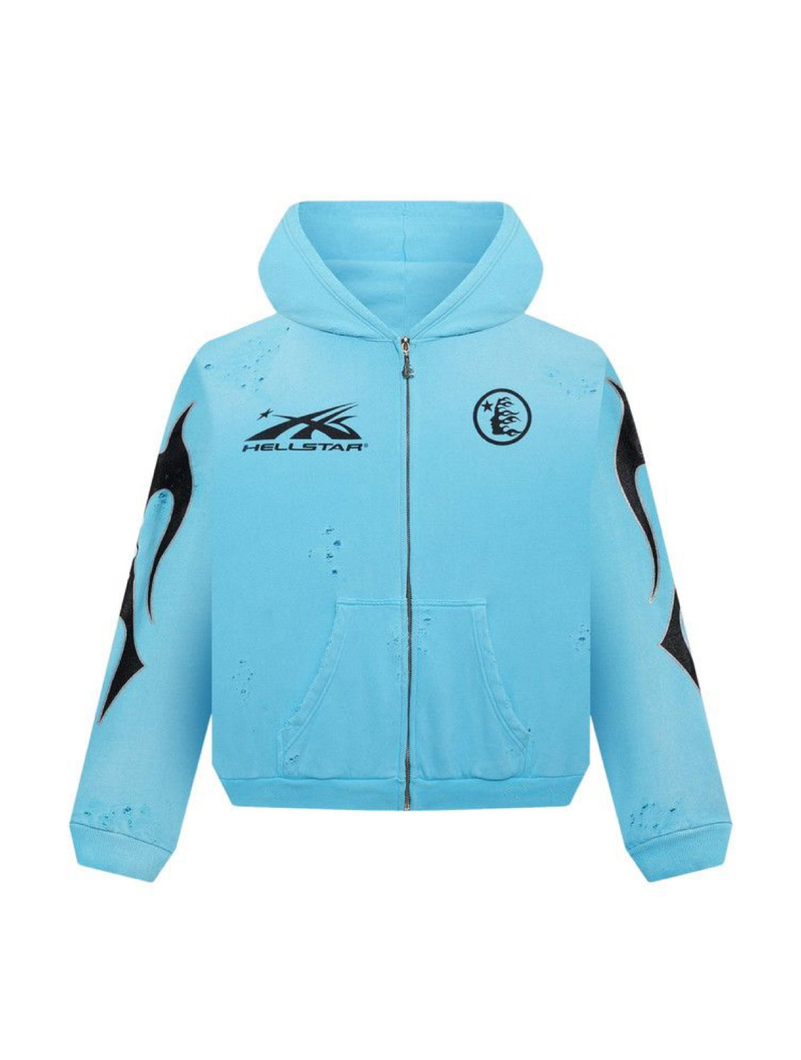 Hellstar Studios Zip Hoodie 'Blue'