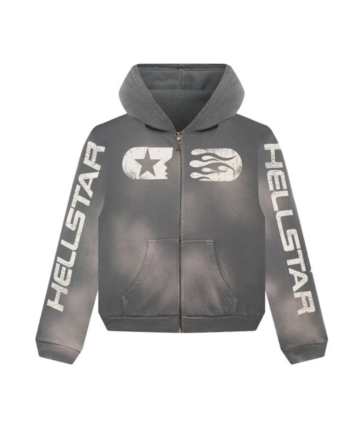 Hellstar Studios Zip Hoodie 'Grey'