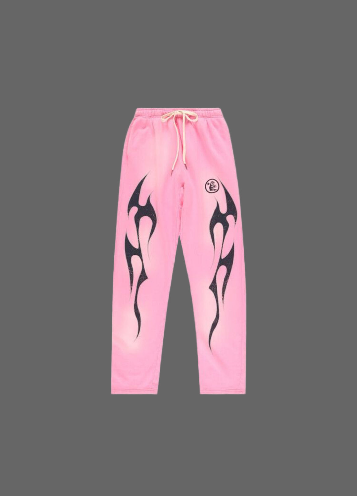 Hellstar Flame Sweatpants 'Pink/ Black'