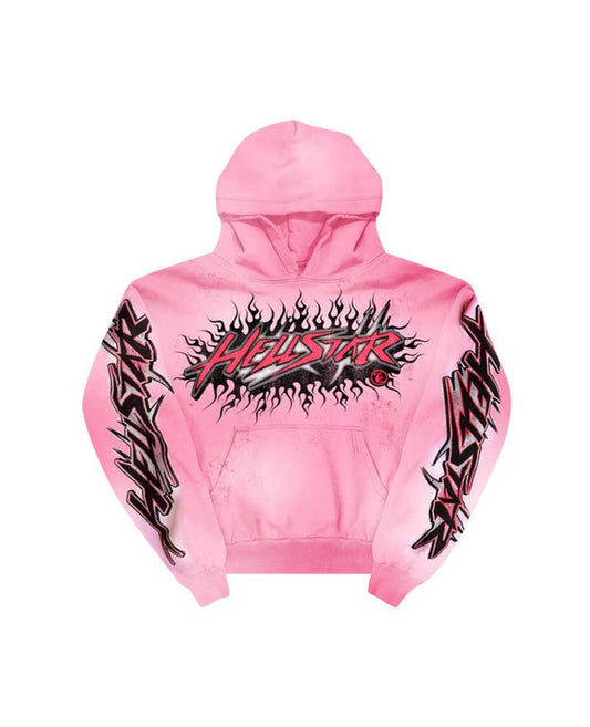 Hellstar Brainwashed Without
Brain Hoodie 'Pink'