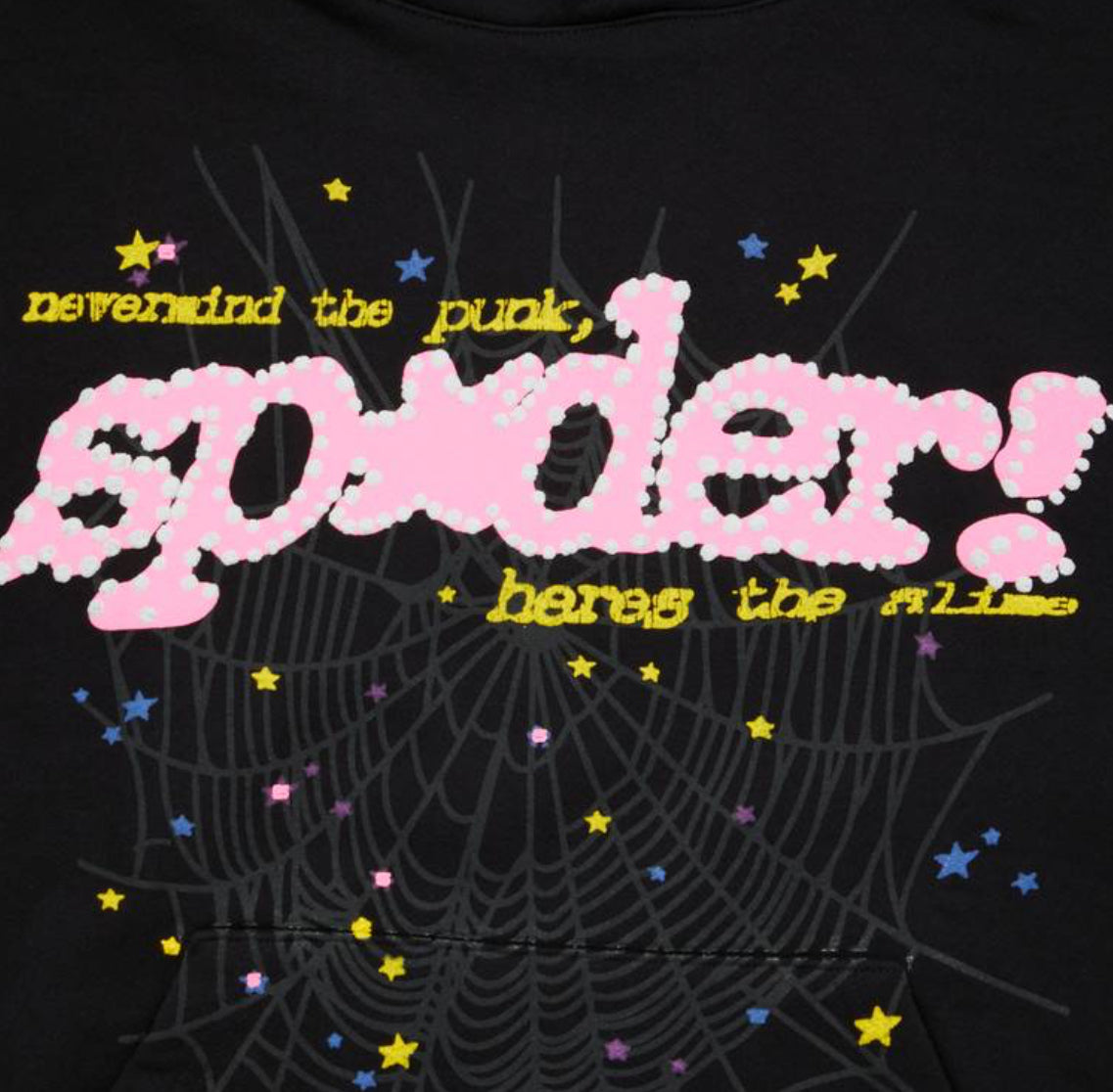 Sp5der P*nk V2 Hoodie 'Black'