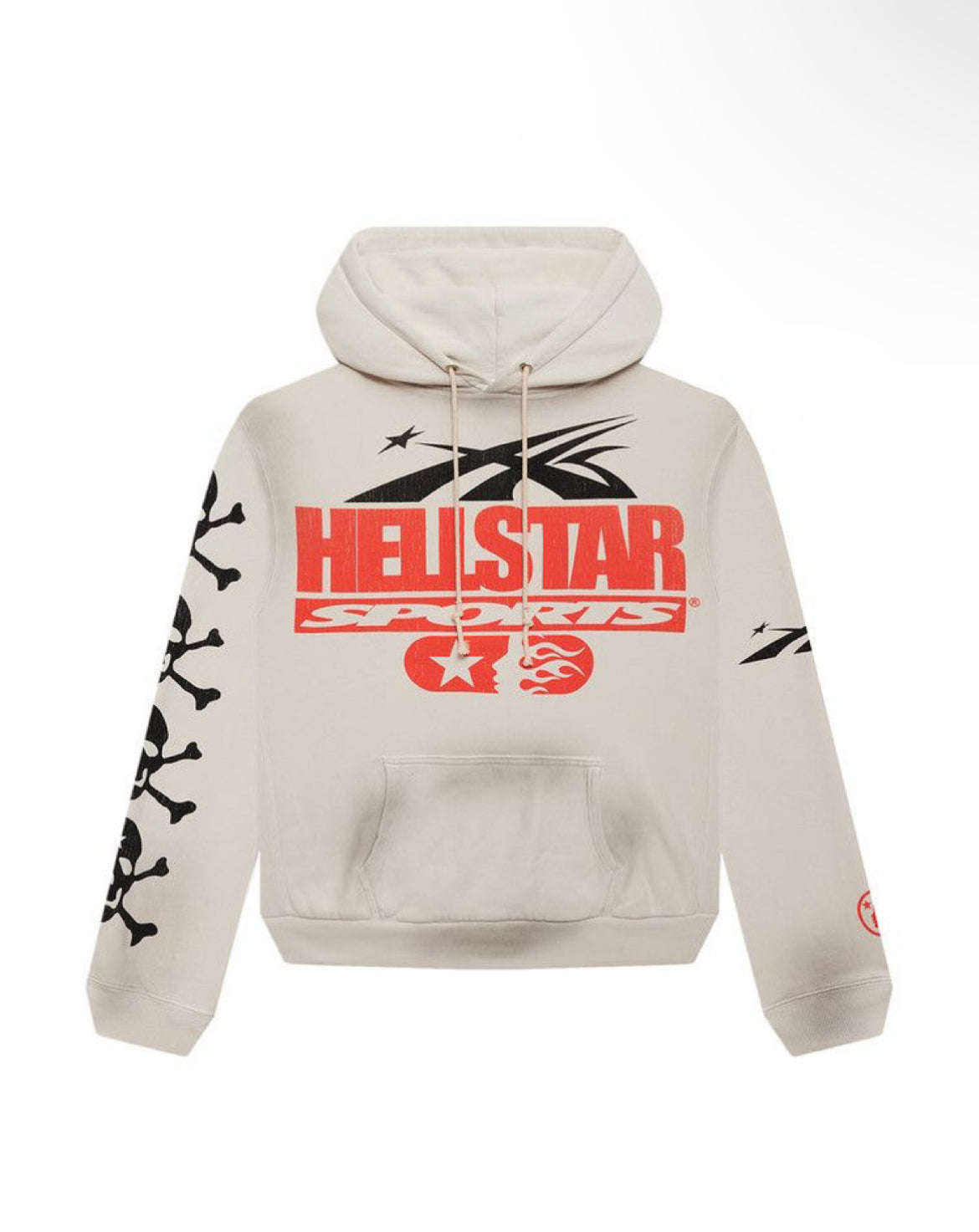 Hellstar If You Dont Like Us Beat Us Hoodie 'White'