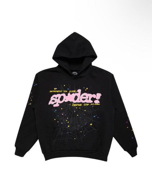 Sp5der P*nk V2 Hoodie 'Black'
